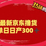外面最高收费到3980的京东撸货项目，号称日产300+的项目（详细玩法视频教程）